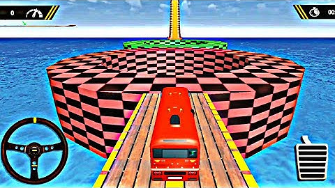 Impossible Bus Stunt Driving - Mega Ramp Bus Stunt Driving Games Android Gameplay part 4