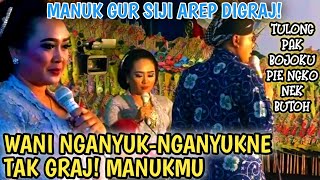 Tak graj! manukmu ilang⁉️Tatin gandrung karo kiswan sampek ngamok #dagelanlucu #tatin #dalangseno