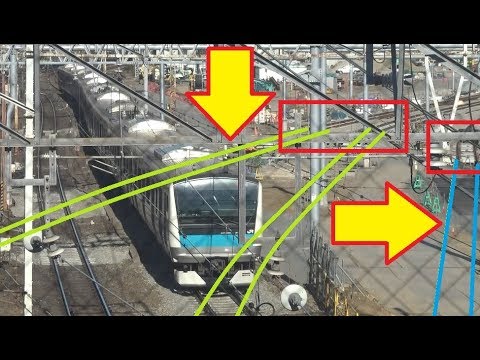 高輪ゲートウェイ駅への線路切り替え工事が進行している山手線 京浜東北線の線路の設置状況 Youtube