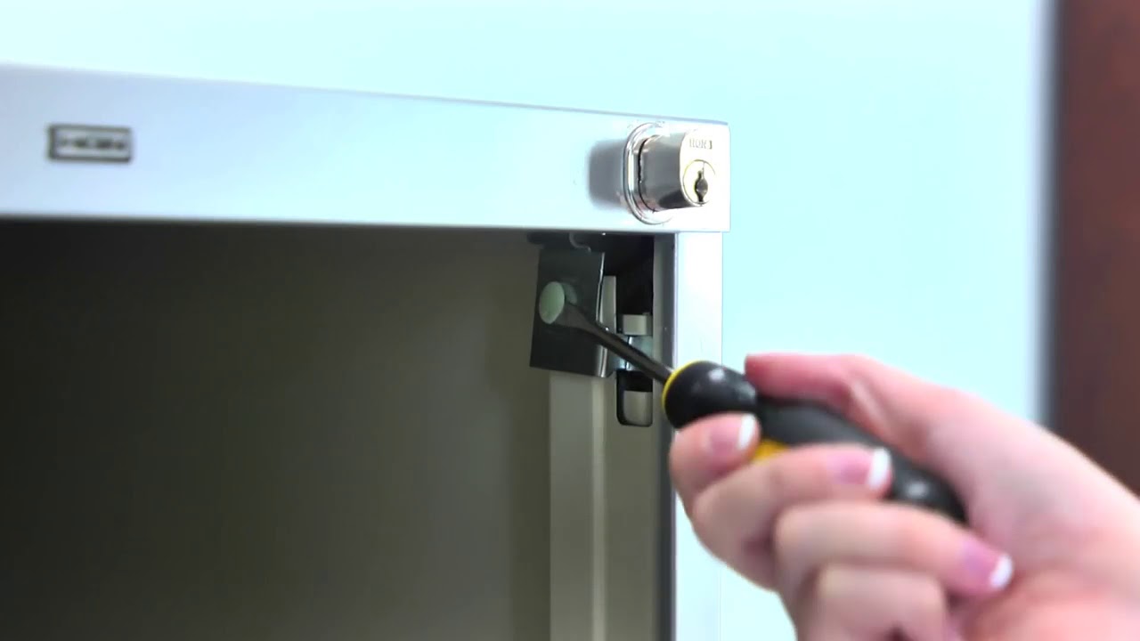 Hon F26 Vertical File Cabinet Lock Kit Remove Install Youtube