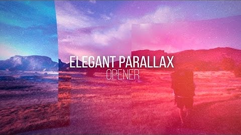 After Effects Template: Elegant Parallax Opener
