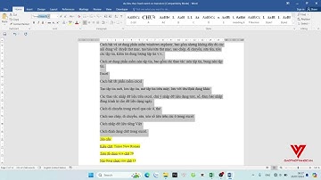 Hướng dẫn giải bài tập thực hành Word cơ bản 1 - Định dạng văn bản -   Daotaotinhoc.vn