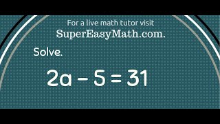 MPOTD - Solve for Variable