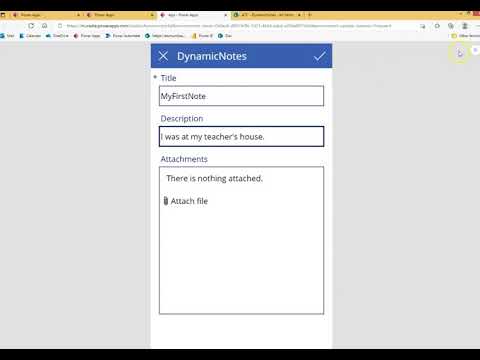 Lesson4 - Dynamic Memos Using Sharepoint as BackEnd  - Power Apps 1000 Videos