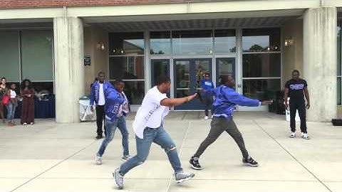 Zeta Lambda Chapter of Phi Beta Sigma Fraternity, Inc. performing at the UCONN NPHC SHOWCASE