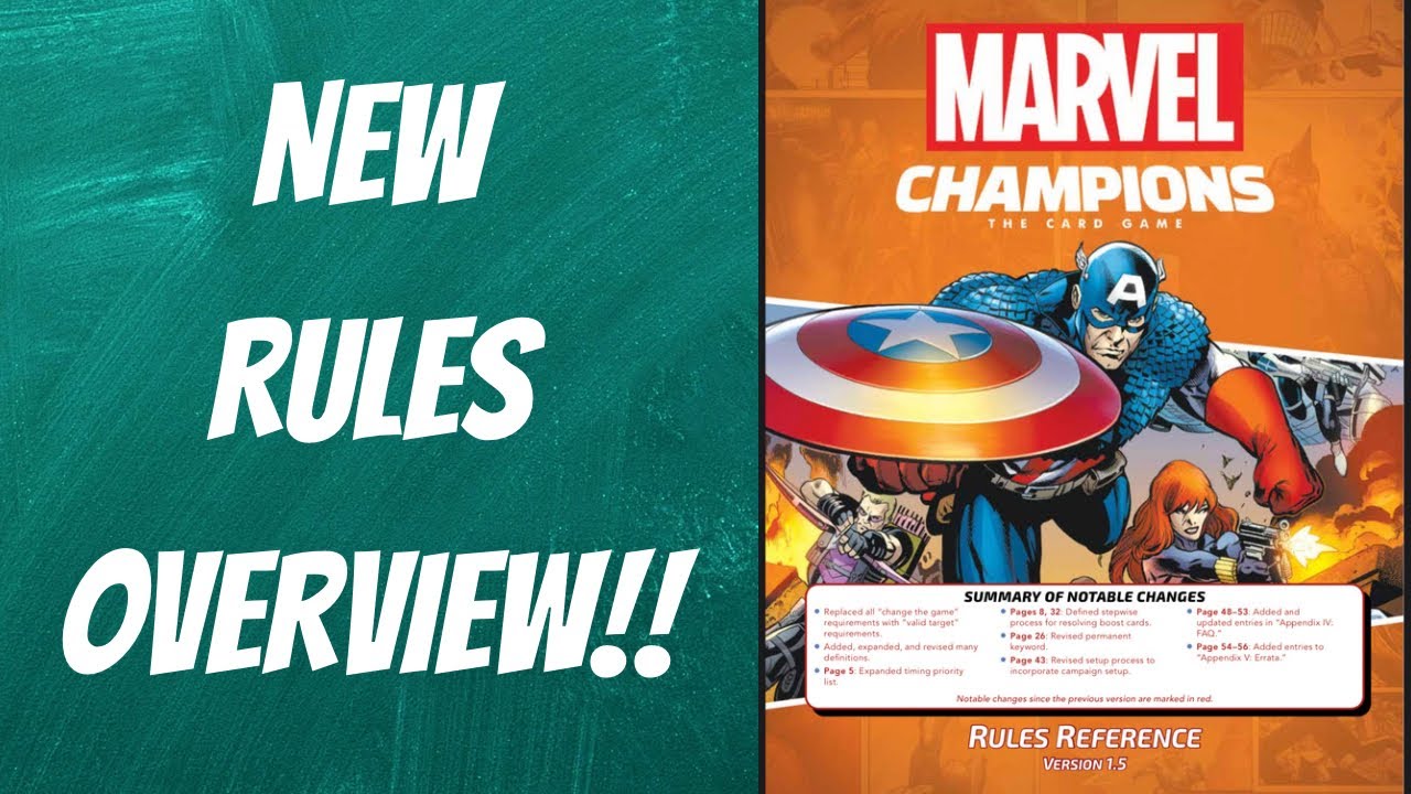 Taking A Deep Dive Into the NEW RULES REFERENCE!! | Marvel Champions -