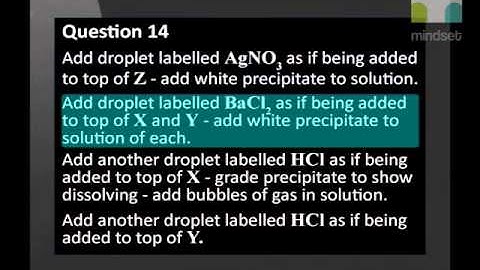 Reactions in Aqueous Solution Task Video