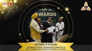 Satish Pathak | Awarded as Emerging Company in Oil and Lubricants | All Media Council Awards 2023