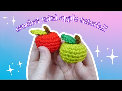 Crochet Amigurumi Mini Apple - How To Crochet A Tiny Apple