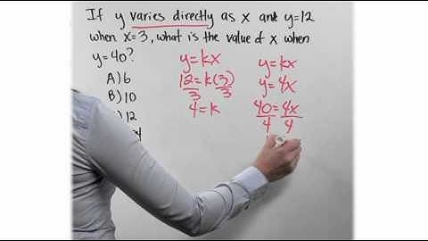 SAT Math prep: Direct and Inverse Variation