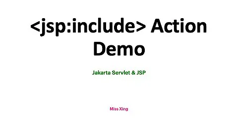 JSP Actions - JSP Include Action Demo