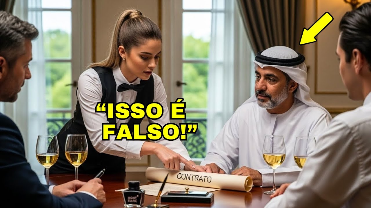 “Isso é falso” disse a Garçonete em árabe, livrando o Bilionário de um Golpe de 200 milhões