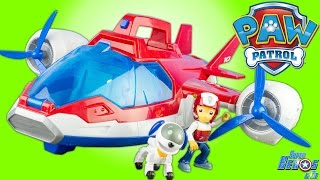 Paw Patrol Air Patroller Airplane Robot Dog Toy Review Nickelodeon Patrulla  Canina Juguetes 