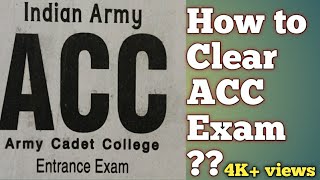 ACC EXAM Ki taiyari kaise kare 📝📖| How to clear it |INDIAN ARMY |ACC 👮ENTRY | screenshot 5
