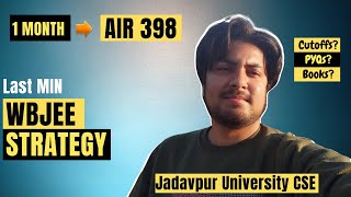 How to get Jadavpur University CSE - Only WBJEE video you NEED!