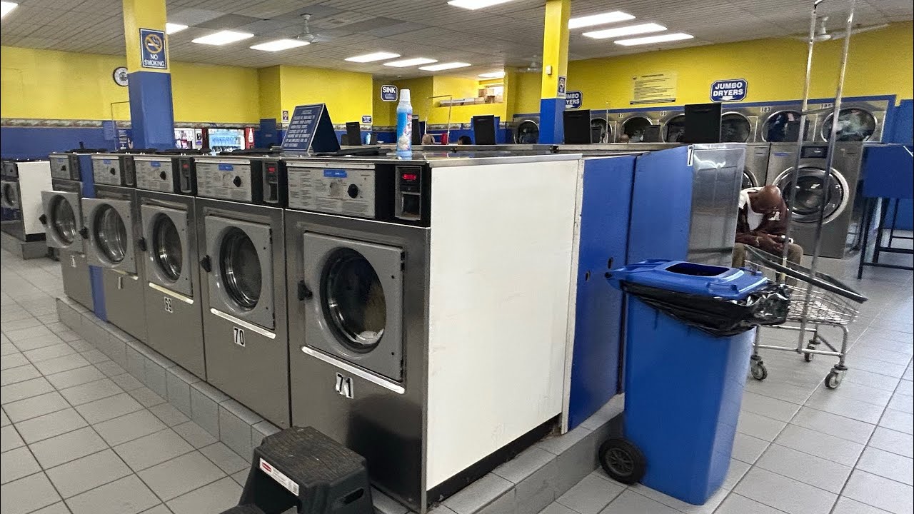 Wascomat and Speed Queen Machines Working in Clean Rite Laundromat ...