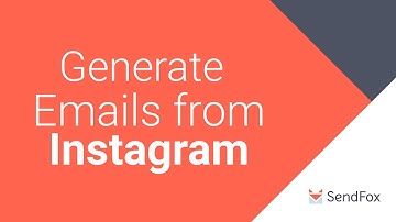 SendFox Tutorial | How to Generate Emails using Instagram