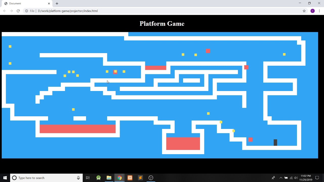 Platform Game In JavaScript With Source Code | Source Code & Projects