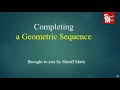 Geometric Sequences Quiz
