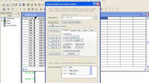 Using Math Expressions in Geosoft Oasis montaj