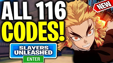 ALL 116 *WORKING* CODES FOR SLAYERS UNLEASHED ROBLOX NOVEMBER  2021 | SLAYERS UNLEASHED CODES 2021