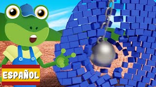 Destrucción de la forma con Gecko | Garaje de Gecko | Vehiculos para niños | Vídeos educativos