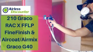 210 Graco RAC X FF LP FineFinish & Air-assisted Airless Graco G40 Demonstration ONLY