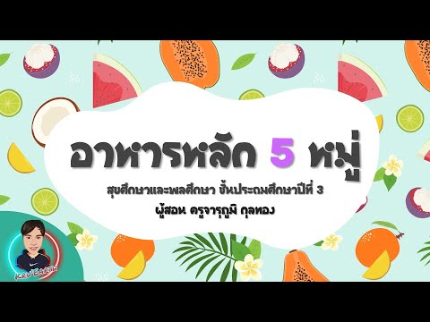 อาหารหลัก 5 หมู่ : สุขศึกษาและพลศึกษา ป.3 | KRuEARTH