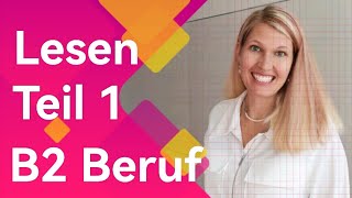 DTB B2 Lesen Teil 1 mit Elena Wermuth