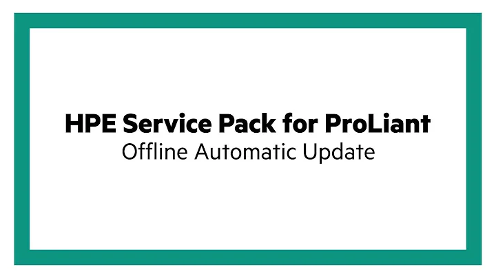 HPE Service Pack for ProLiant (SPP) update for ML350 Gen9