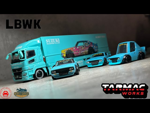 TARMAC WORKS 1/64 LBWK 自由之步鈴木物流三菱Mitsubishi Fuso Super