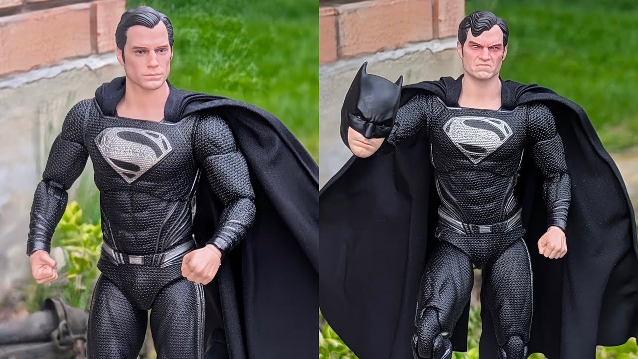 New Superman Black Suit action figure review Fondjoy a must have