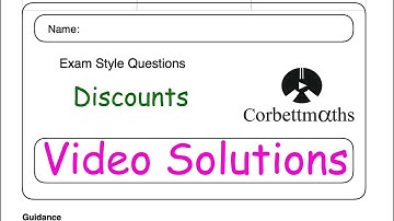 Discounts Answers - Corbettmaths
