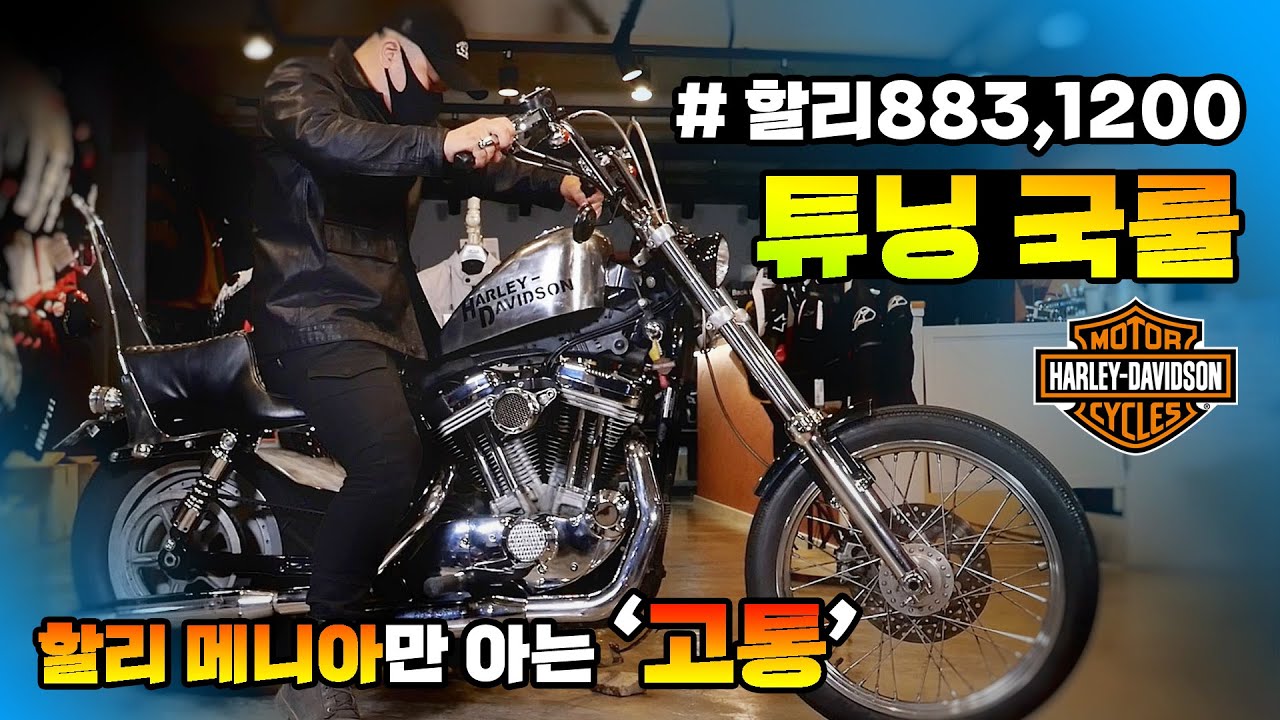 [튜닝완성] 할리타는 이유 / 역시 튜닝의 끝은 초퍼st / harley davidson xl883
