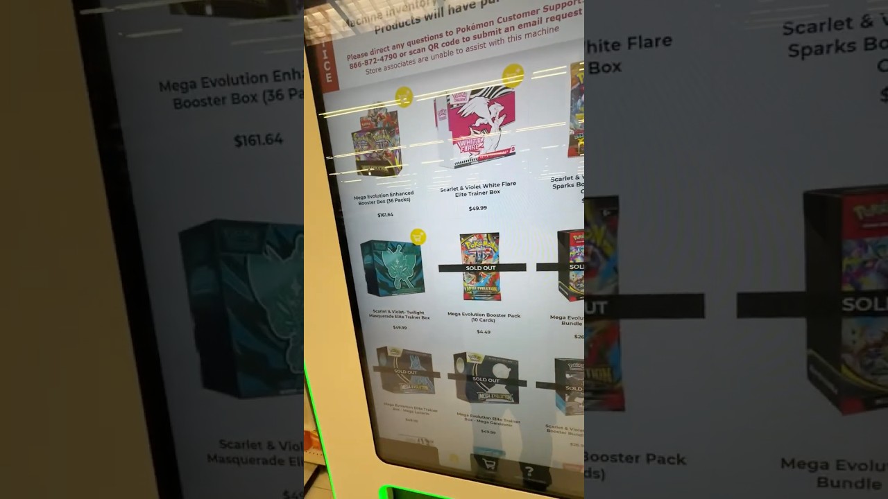 No way guys…pokemon vending machine mega evolutions booster box 