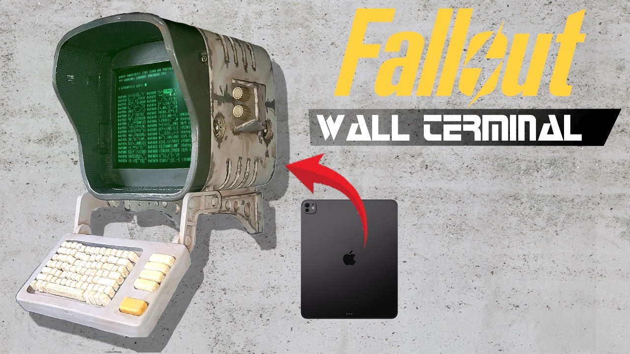 Arduino Fallout Terminal Fallout Wall Terminal IPAD Display (diy,eva foam) - YouTube