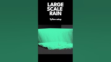 Large Scale Rain - Tyflow Setup #tyflow #rain #3dsmax