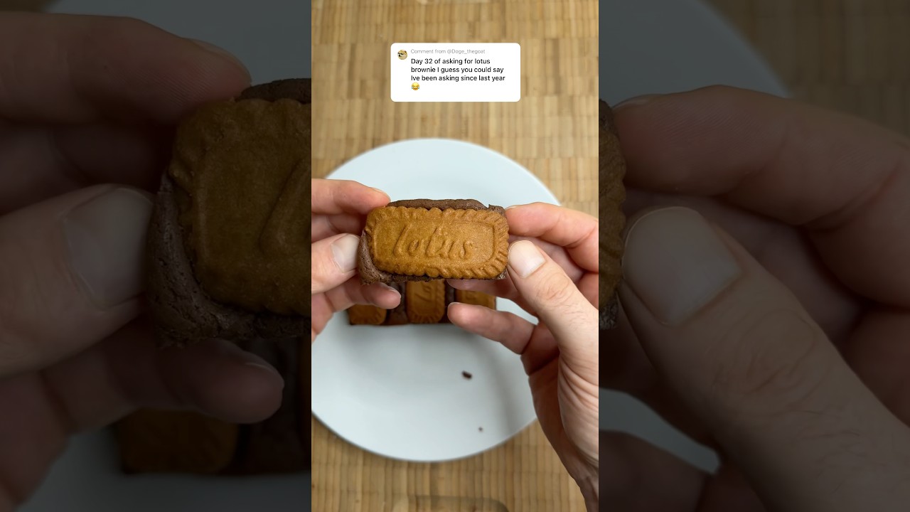 Biscoff lotus brownie ! 😋