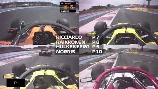 2019 French GP - An Epic 4 Way Battle (Raikkonen vs Ricciardo vs Norris vs Hulkenberg)