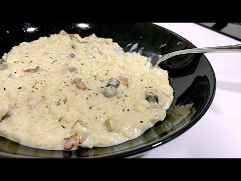 Video: Cómo Hacer Risotto Con Salsa Carbonara