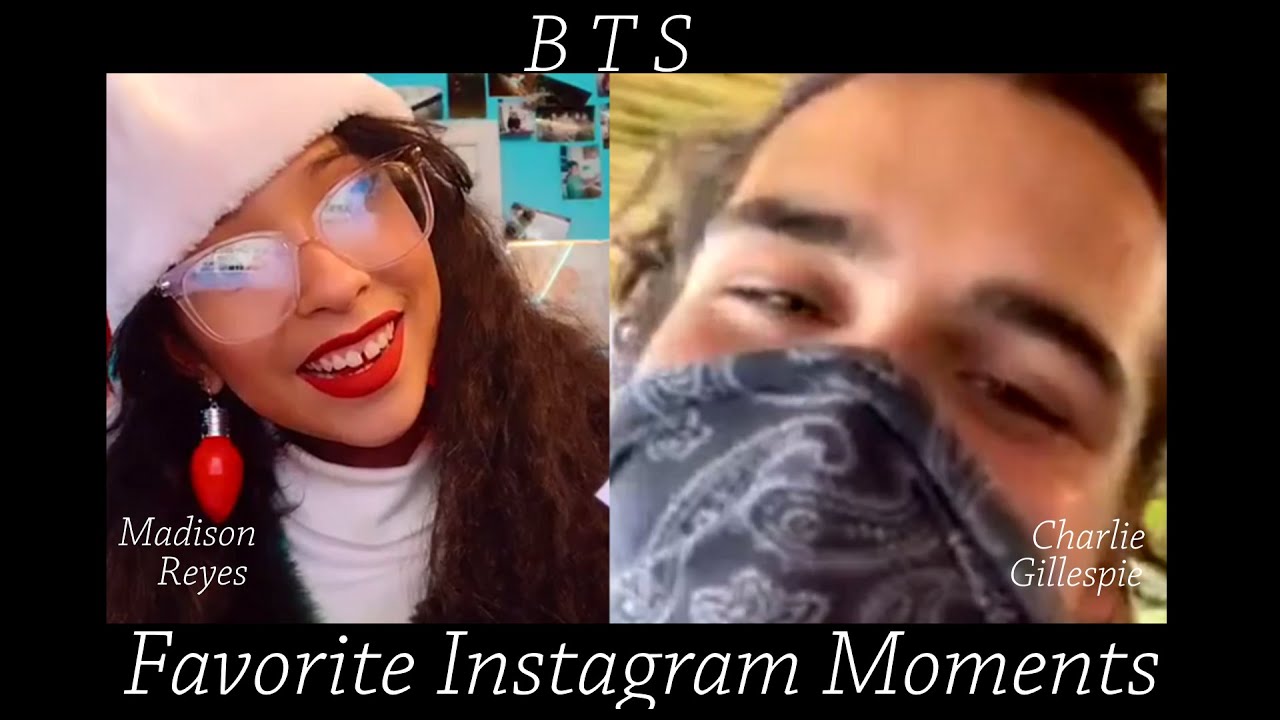 BTS - Best Instagram moments with Charlie Gillespie and Madison Reyes from Julie and the Phantoms