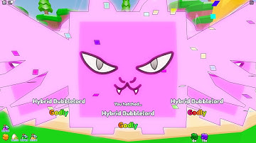 I Hatched Hybrid Bubblelord in Bubble Gum Clicker