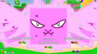 I Hatched Hybrid Bubblelord in Bubble Gum Clicker