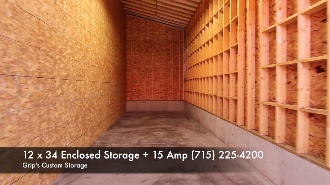 12 x 34 Enclosed Storage in Eau Claire, WI CALL 7152254200 YouTube