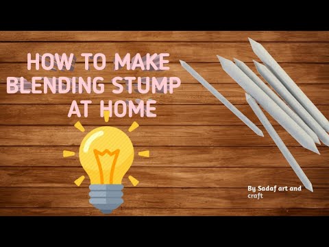 ||HOW TO MAKE A BLENDING STUMP AT HOME😮|| #homemade
