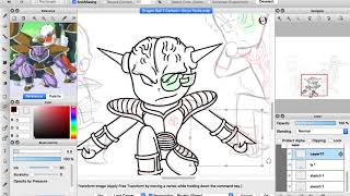 Dragon Ball Z Digital Speed Paint - Ginyu Force