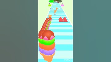 ice cream stack level 7 🤍🍦 android gameplaywalkthrough #shorts