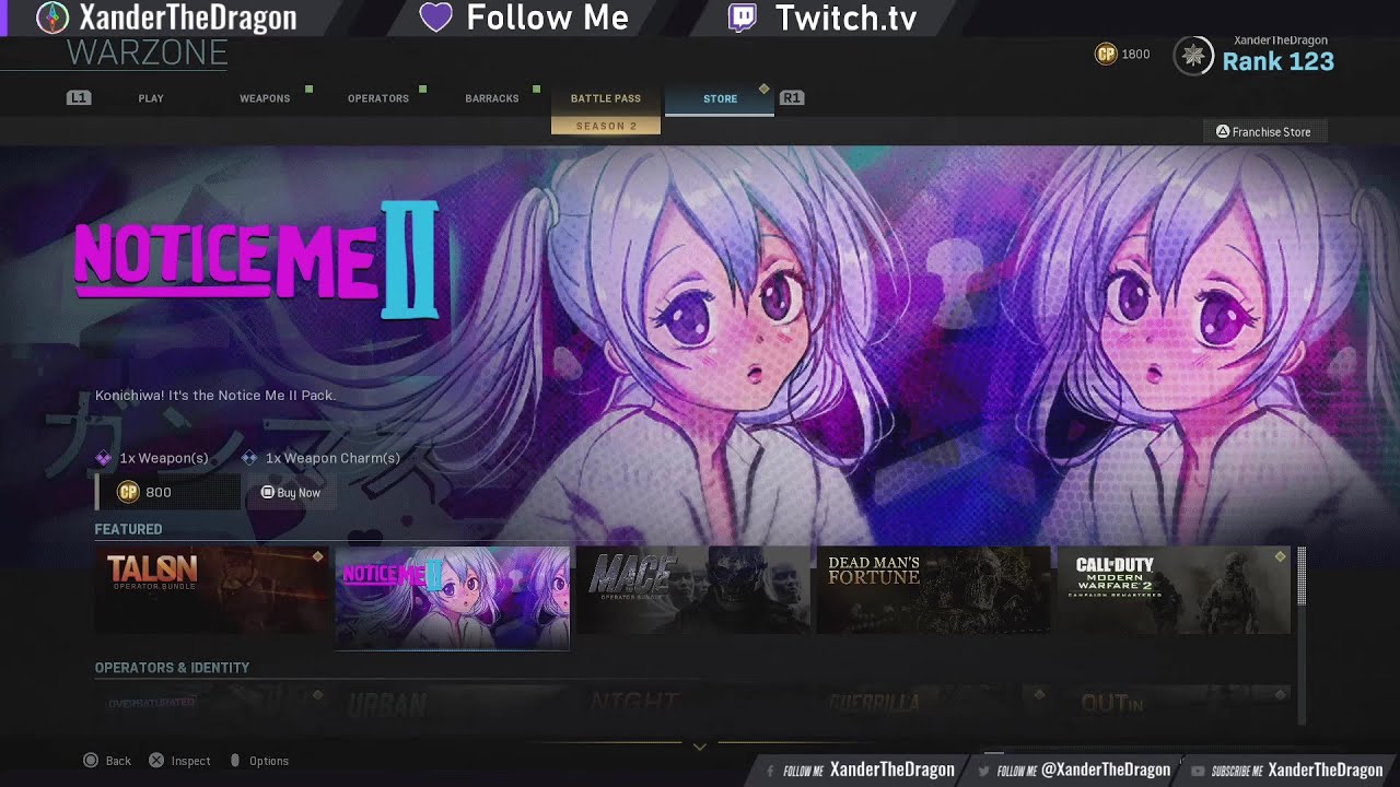 NOTICE ME 2 SHOWCASE - MODERN WARFARE STORE (WARZONE)