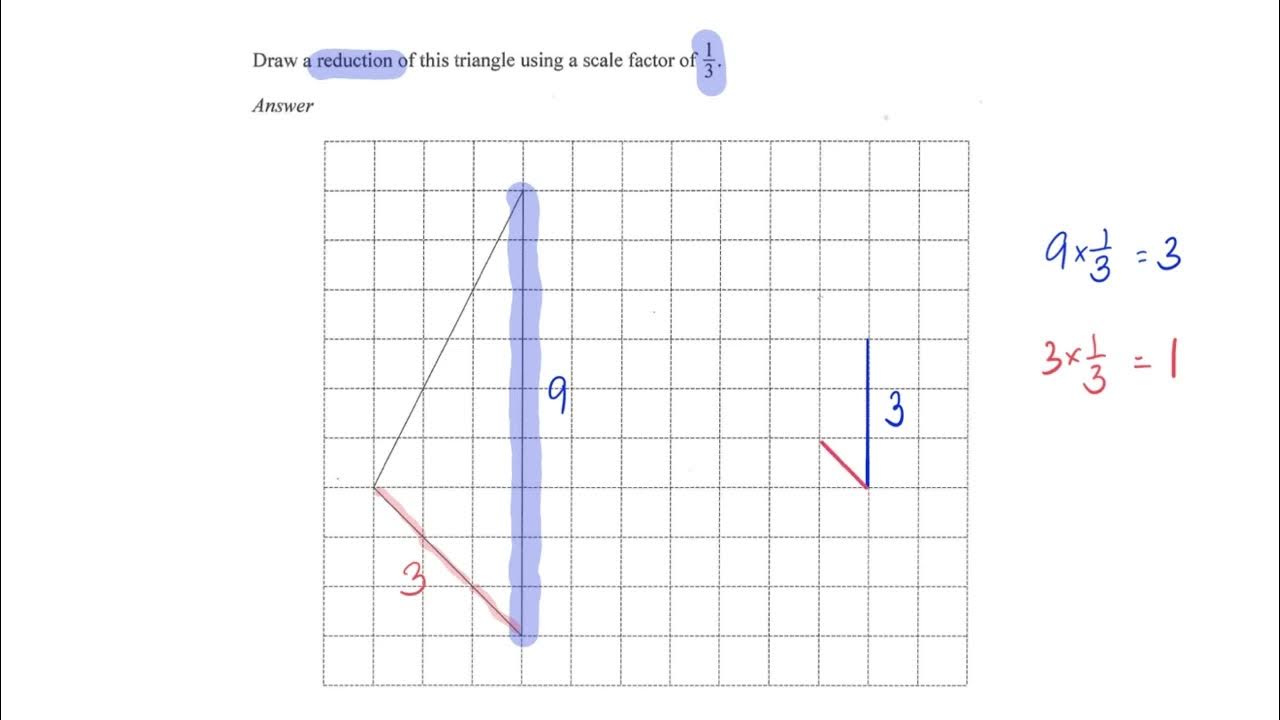 Worked Example on Drawing Reduction of Similar Figures YouTube