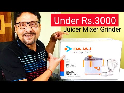 Bajaj Neo JX4 450-Watt Juicer Mixer Grinder | Unboxing And Review In Hindi